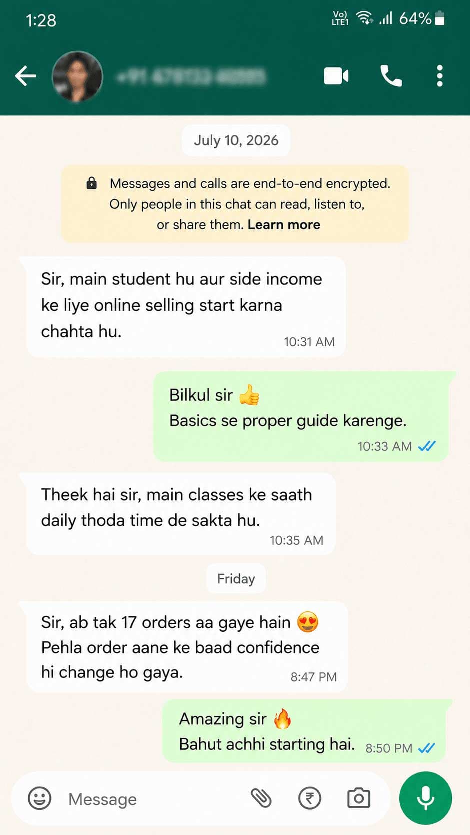 WhatsApp customer review 3
